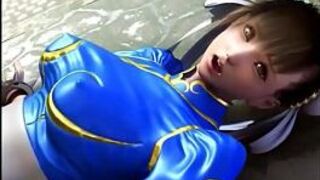sexy Street Fighter Sexy Ecchi Chun Li riding an Exercise Ball sexy porn video